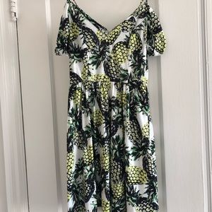 ASOS Tropical Pineapple 🍍 Sun Dress size 4